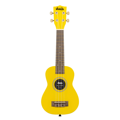 Kala Solid Color Ukadelic Soprano Ukulele - Taxi Cab