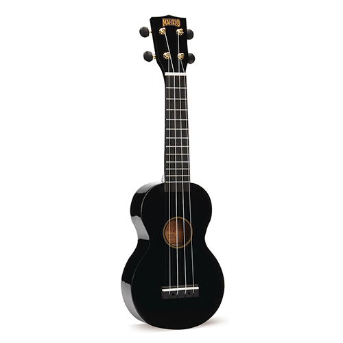 Mahalo Rainbow Series Soprano Ukulele with Bag - Black