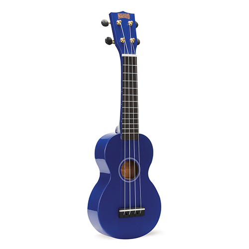 Mahalo Rainbow Series Soprano Ukulele with Bag - Blue