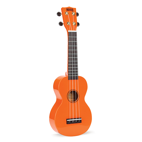 Mahalo Rainbow Series Soprano Ukulele with Bag - Orange