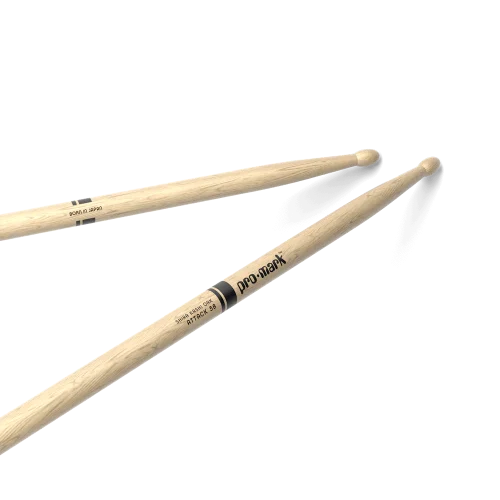 Classic Attack 5B Shira Kashi Oak Drumstick, Oval Wood Tip