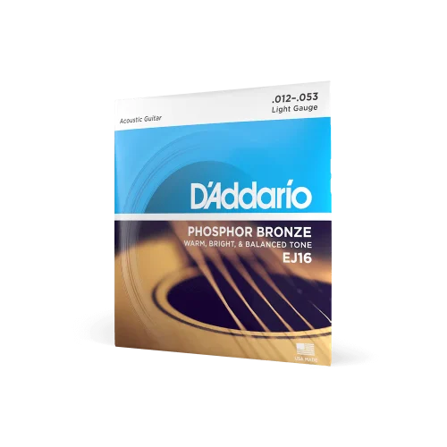 12-53 Light, Phosphor Bronze Acoustic Guitar Strings