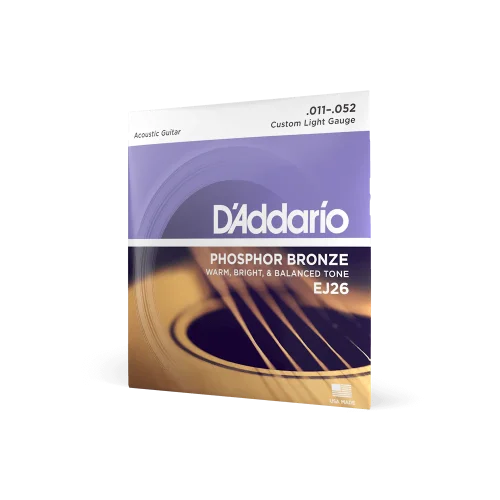 11-52 Custom Light, Phosphor Bronze Acoustic Guitar Strings